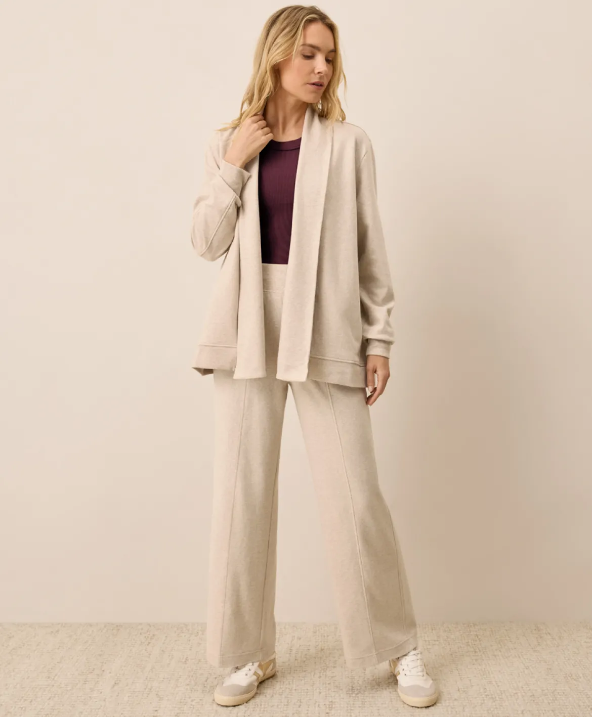 Organic Airplane Drape Cardigan