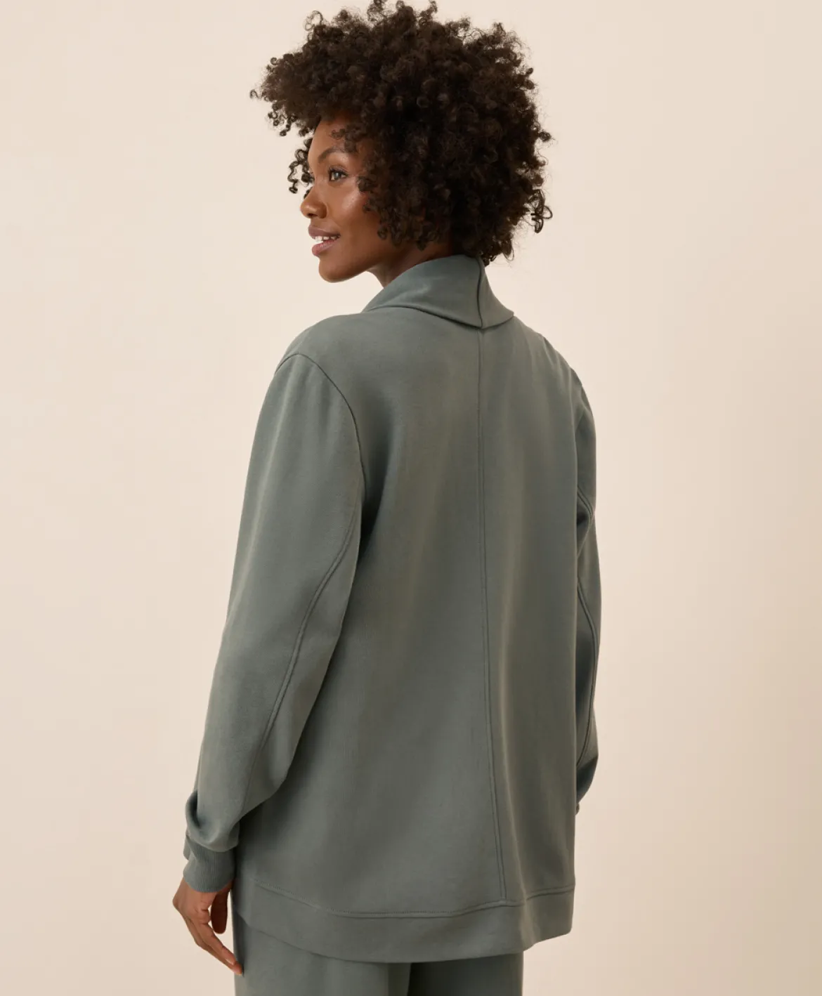 Organic Airplane Drape Cardigan