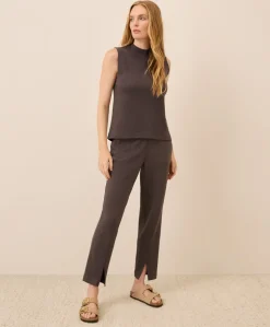 Organic Airplane Mock Neck Shell