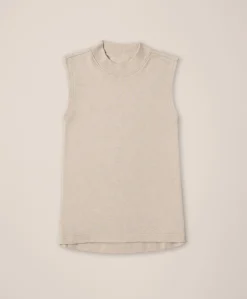 Organic Airplane Mock Neck Shell