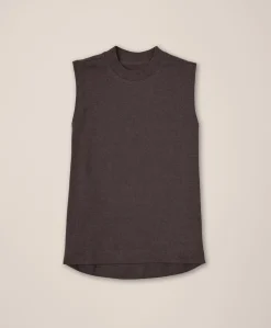 Organic Airplane Mock Neck Shell