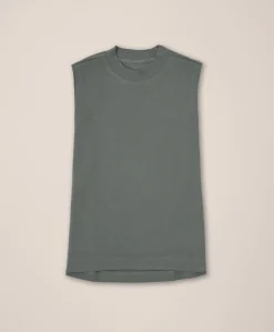 Organic Airplane Mock Neck Shell