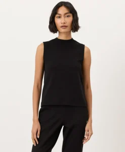 Organic Airplane Mock Neck Shell