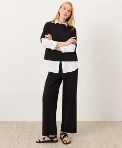 Organic Airplane Pintuck Wide Leg Pant