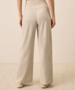 Organic Airplane Pintuck Wide Leg Pant