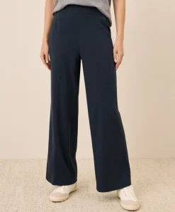 Organic Airplane Pintuck Wide Leg Pant