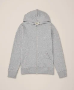 Organic Brushed Fleece Zip Hoodie