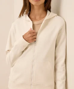 Organic Brushed Fleece Zip Hoodie