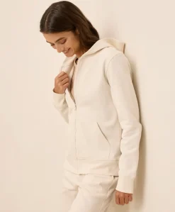Organic Brushed Fleece Zip Hoodie