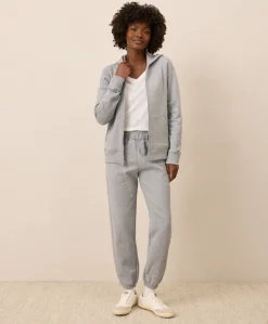 Organic Brushed Fleece Zip Hoodie