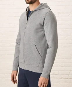 Organic Brushed Fleece Zip Hoodie