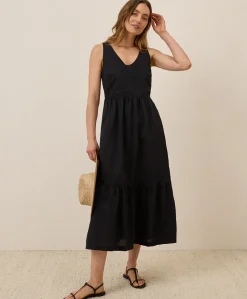 Organic Canopy Linen Blend Easy Tank Dress