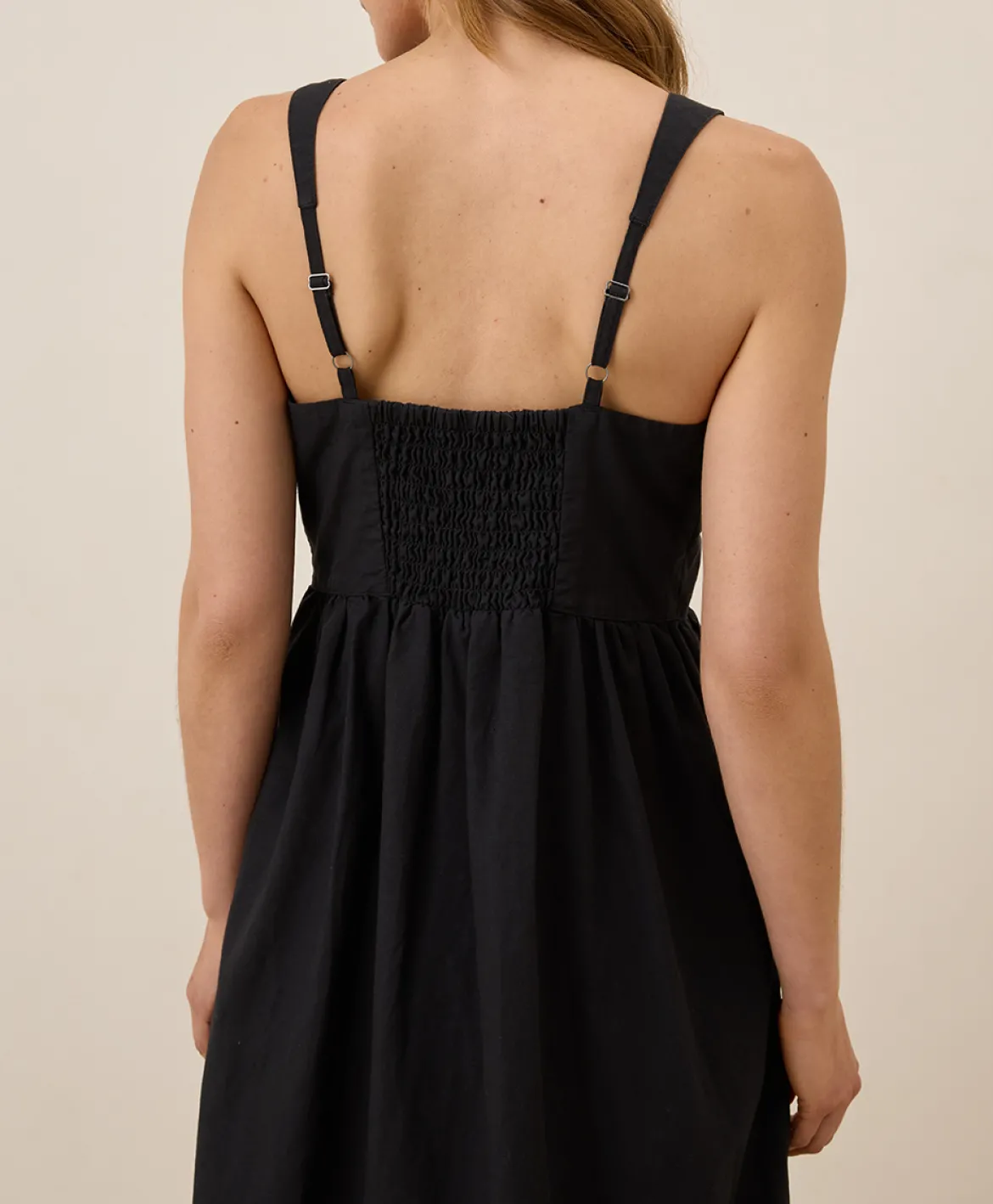 Organic Canopy Linen Blend Easy Tank Dress