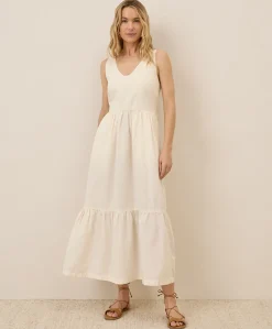 Organic Canopy Linen Blend Easy Tank Dress