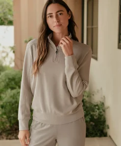 Organic Cloudknit Quarter Zip