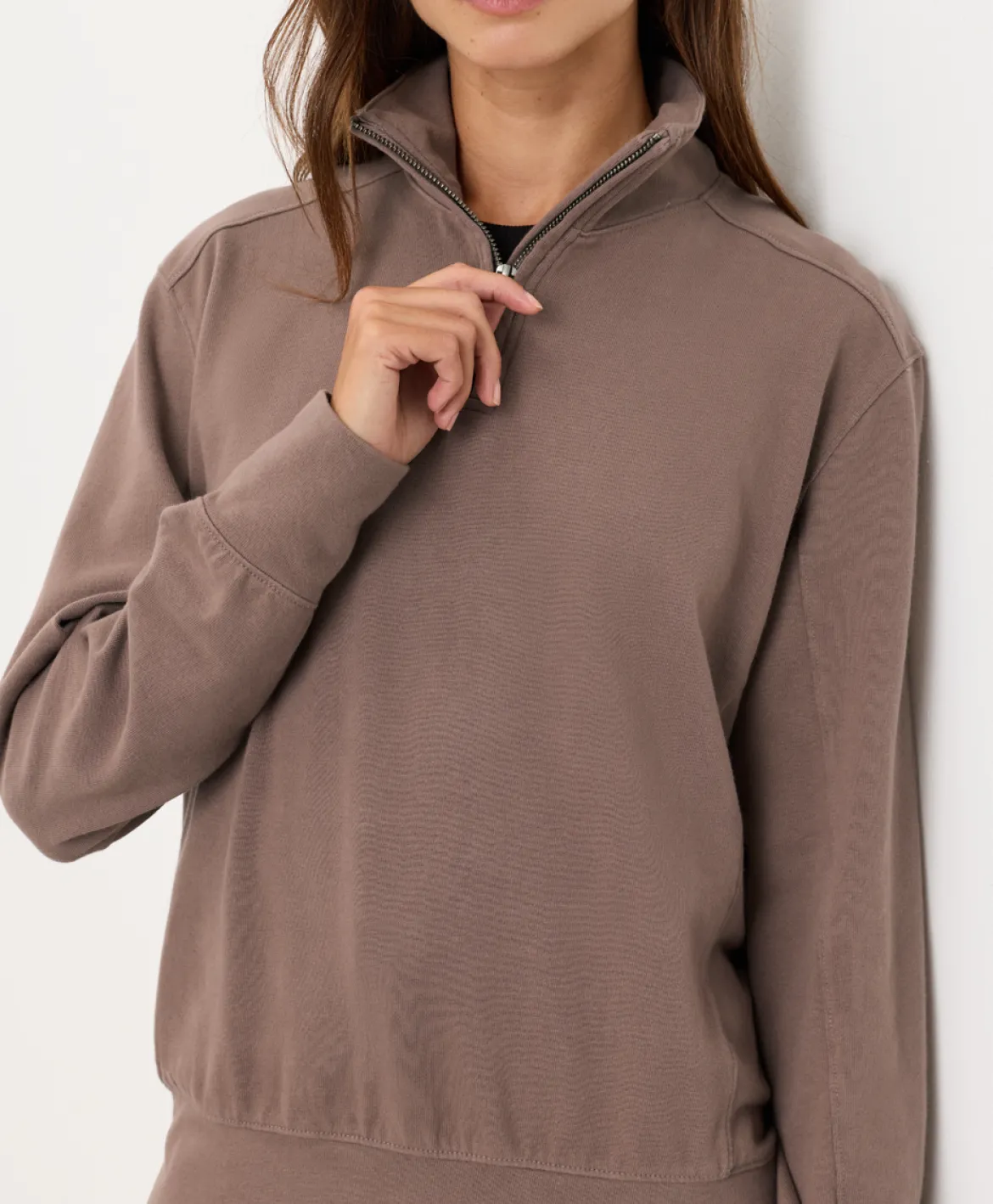 Organic Cloudknit Quarter Zip