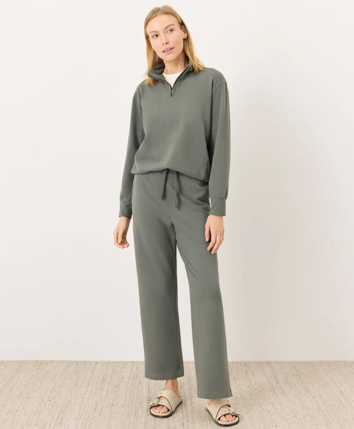 Organic Cloudknit Wide Leg Pant