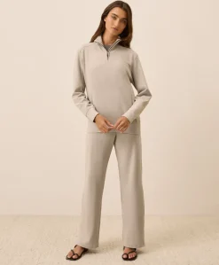 Organic Cloudknit Wide Leg Pant