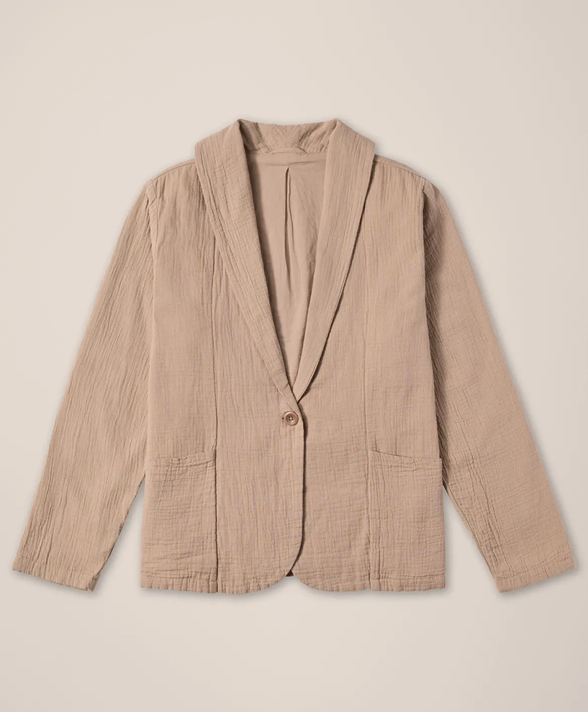Organic Coastal Double Gauze Lined Easy Jacket