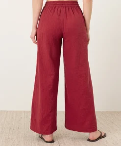 Organic Coastal Double Gauze Split Hem Pant