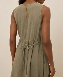 Organic Coastal Double Gauze Beach To Brunch Maxi Dress
