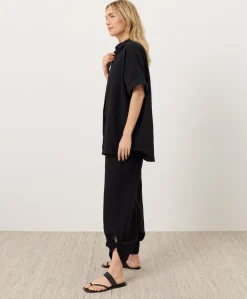 Organic Coastal Double Gauze Split Hem Pant