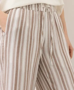 Organic Coastal Double Gauze Split Hem Pant