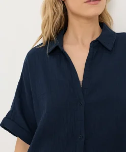 Organic Coastal Double Gauze Oversized Shirt