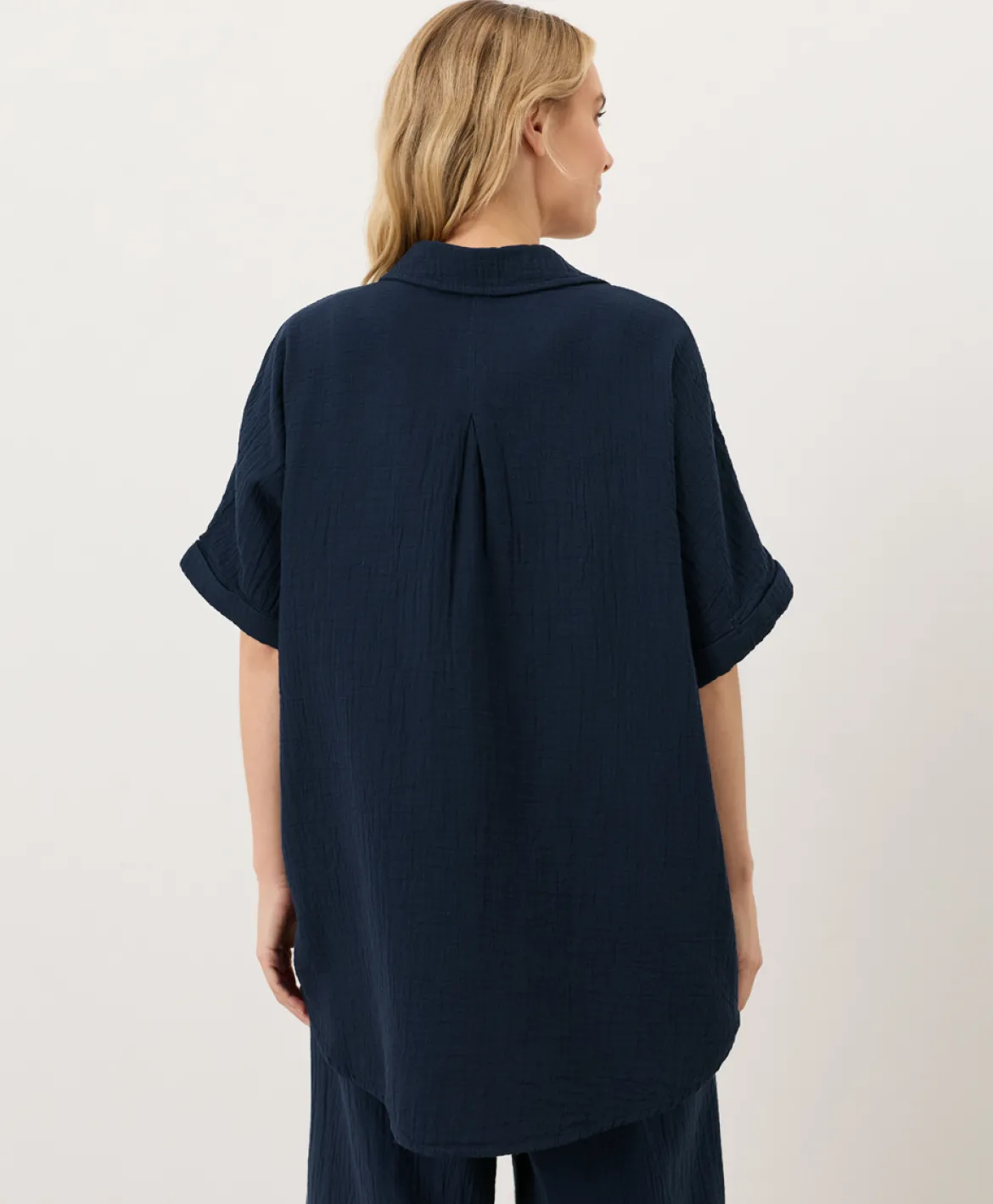 Organic Coastal Double Gauze Oversized Shirt