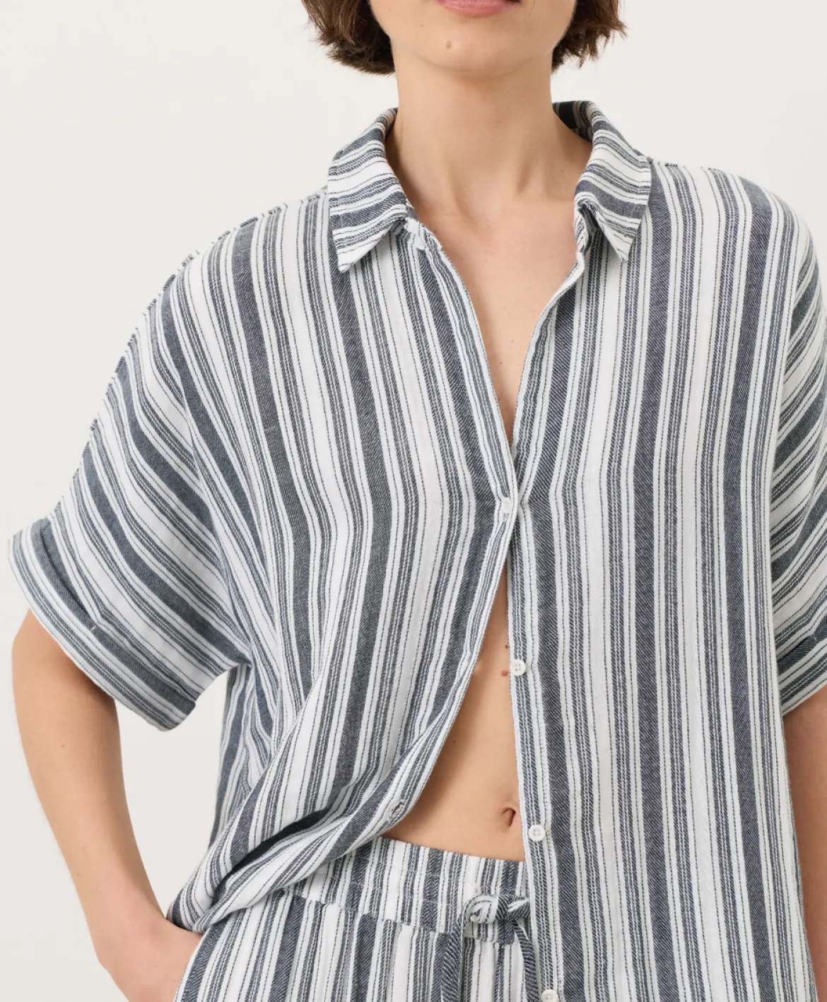 Organic Coastal Double Gauze Oversized Shirt