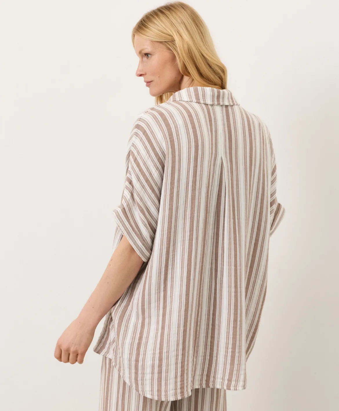 Organic Coastal Double Gauze Oversized Shirt