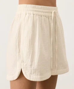 Organic Coastal Double Gauze Curved Hem Short