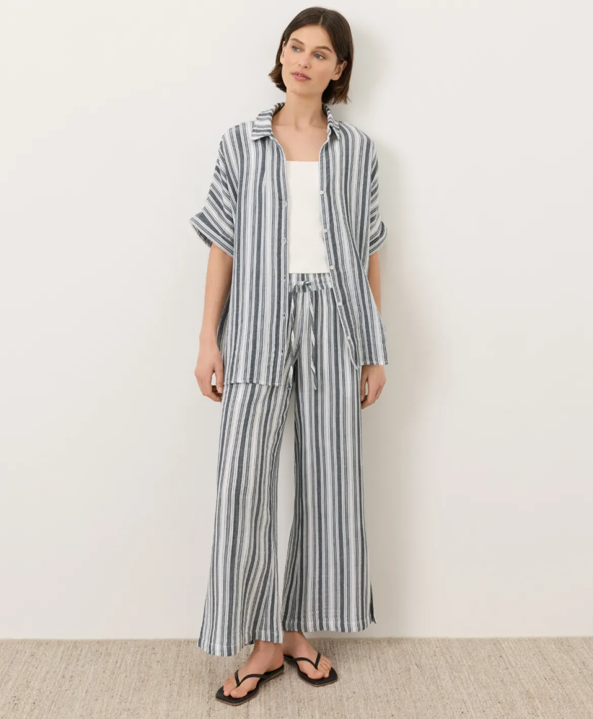 Organic Coastal Double Gauze Oversized Shirt