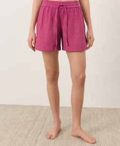 Organic Coastal Double Gauze Curved Hem Short