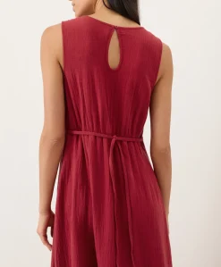 Organic Coastal Double Gauze Beach To Brunch Maxi Dress