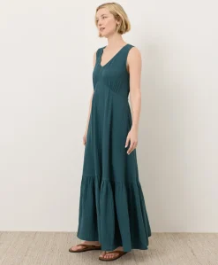 Organic Coastal Double Gauze Beach To Brunch Maxi Dress