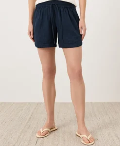 Organic Coastal Double Gauze Curved Hem Short