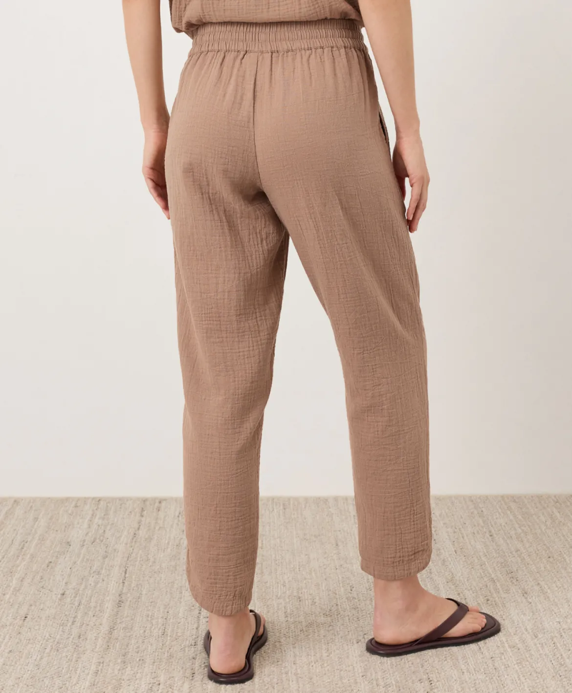 Organic Coastal Double Gauze Tapered Pull-On Pant