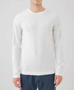 Organic Cool Stretch Long Sleeve Crew Undershirt 3-Pack
