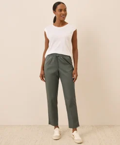 Organic Daily Twill Ultra-High Rise Tapered Pant