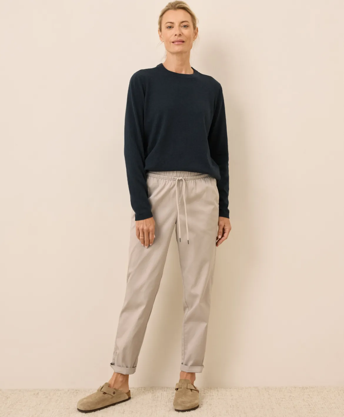 Organic Daily Twill Ultra-High Rise Tapered Pant