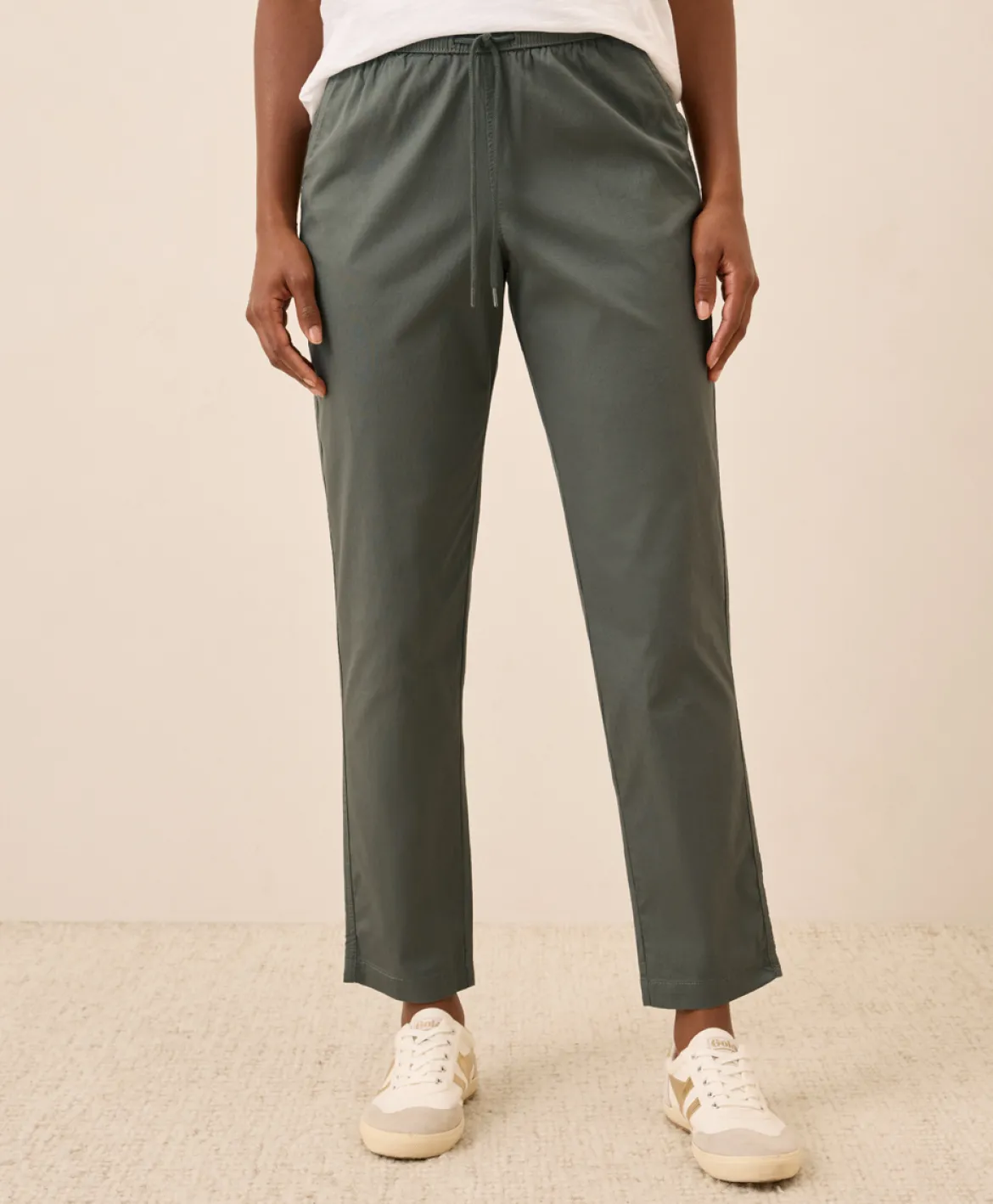 Organic Daily Twill Ultra-High Rise Tapered Pant