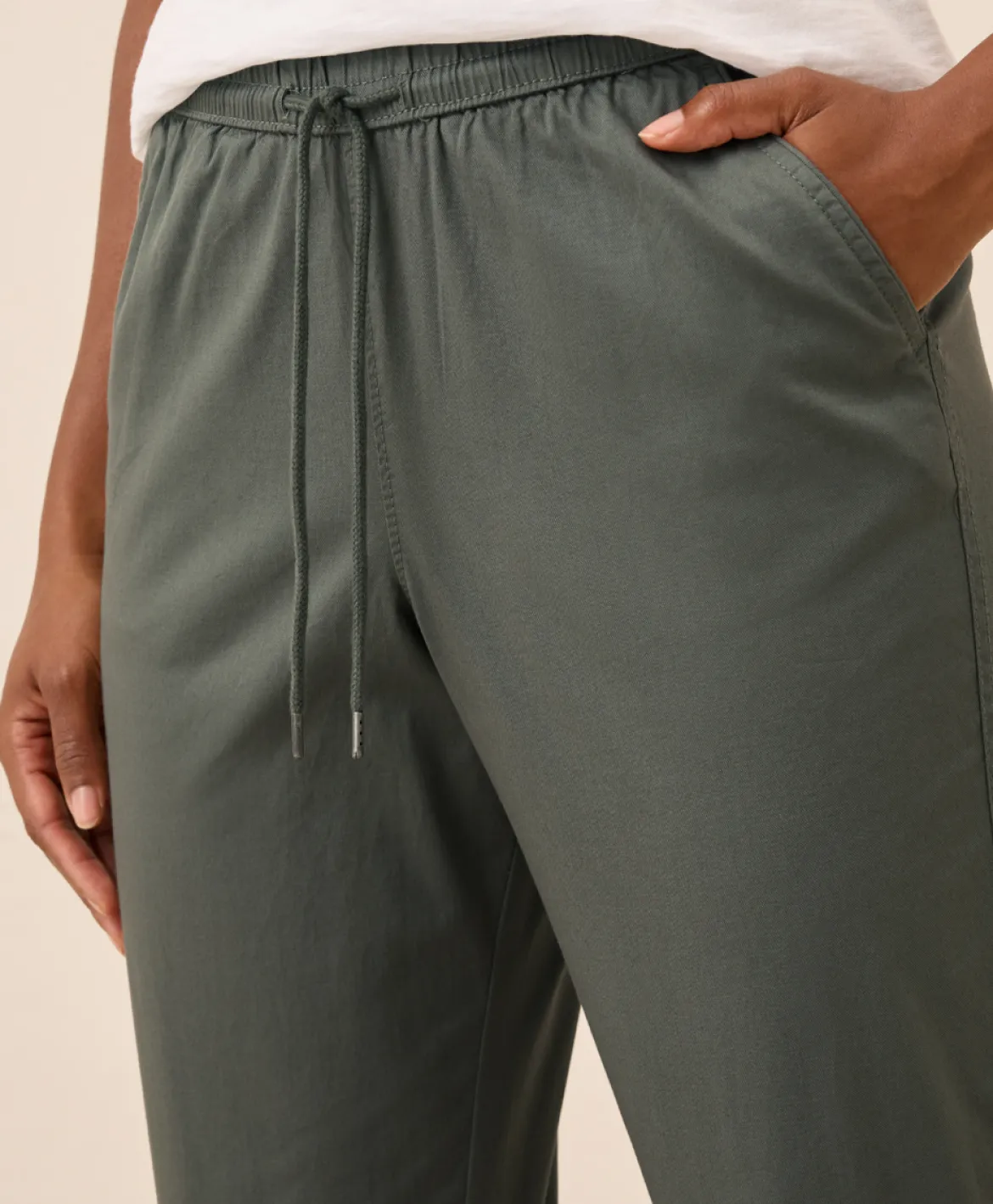 Organic Daily Twill Ultra-High Rise Tapered Pant