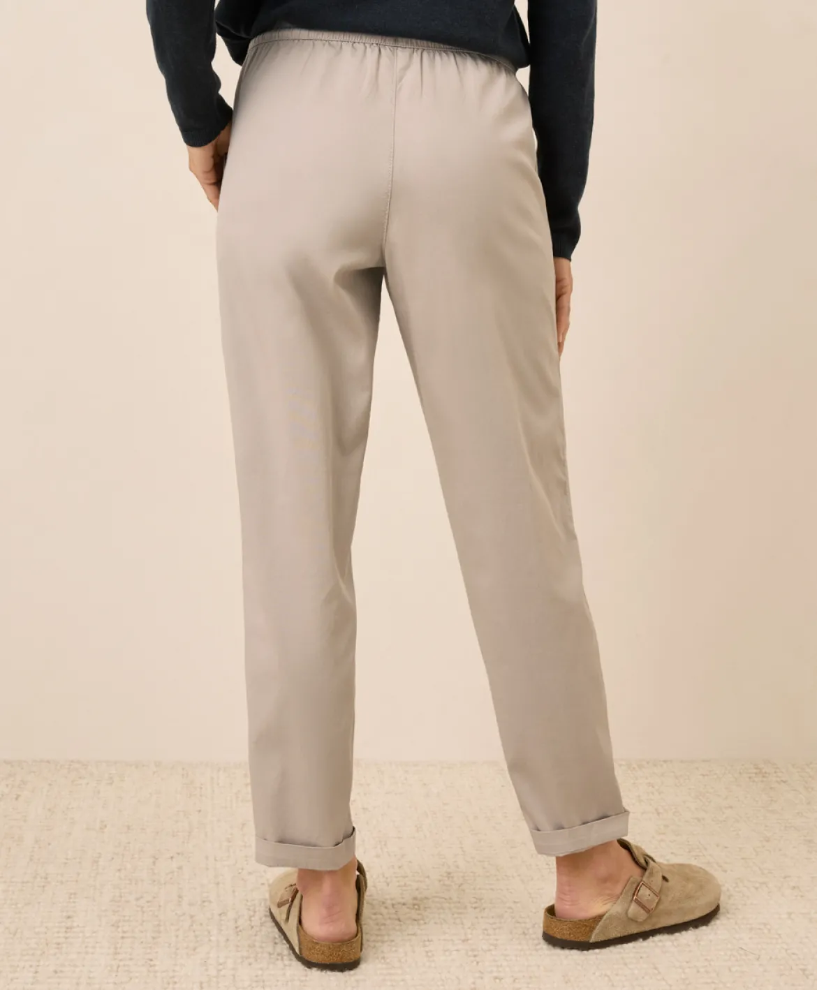 Organic Daily Twill Ultra-High Rise Tapered Pant