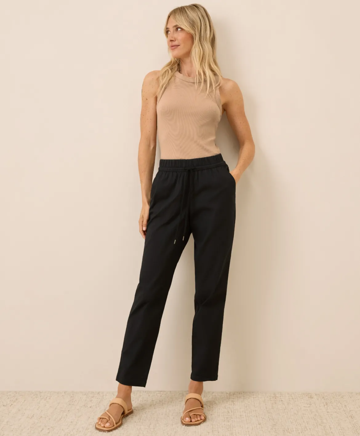 Organic Daily Twill Ultra-High Rise Tapered Pant