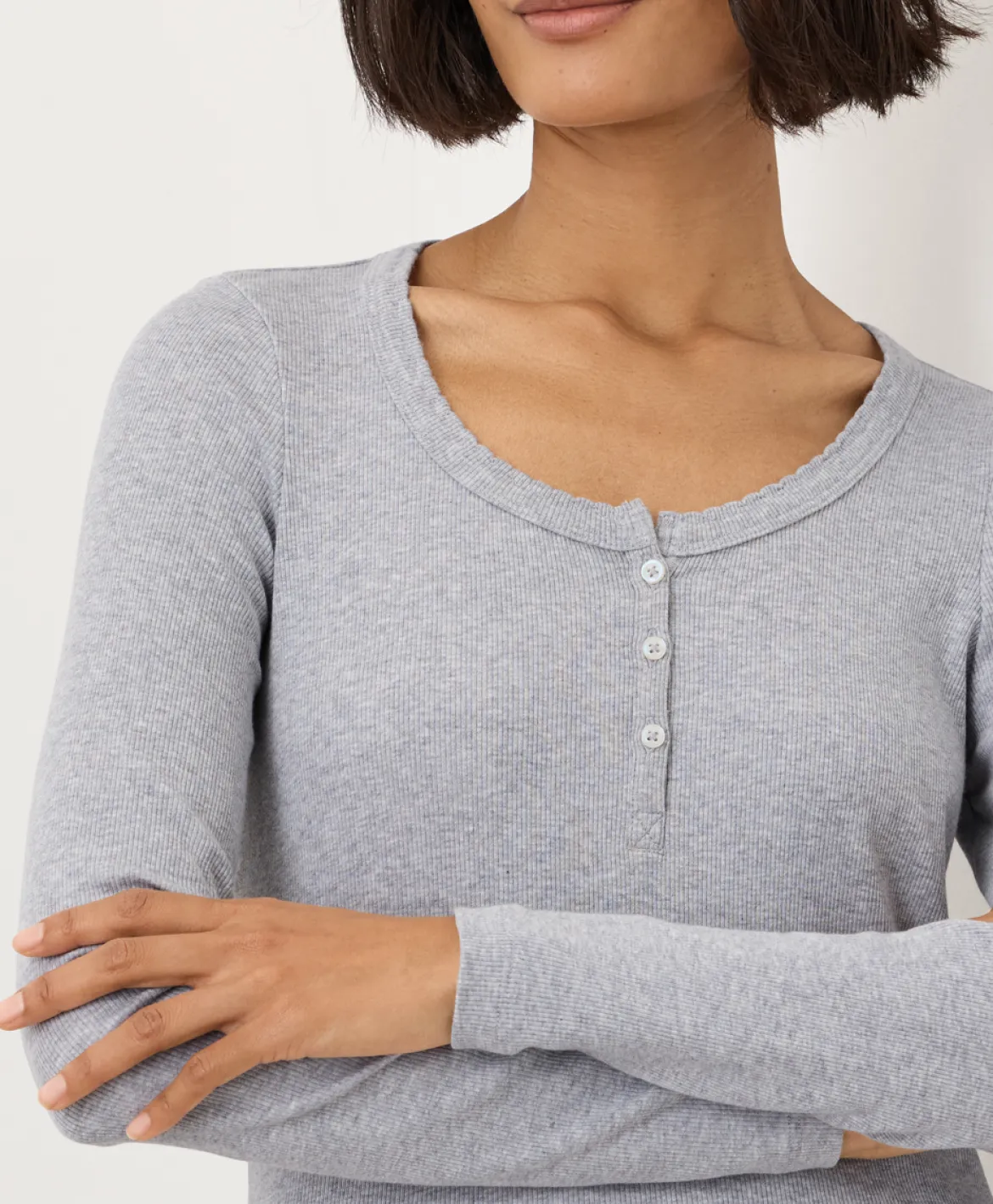 Organic Dream Rib Slim Henley