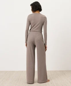 Organic Dream Rib Wide Leg Lounge Pant
