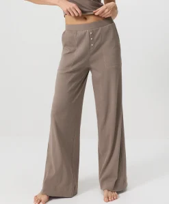 Organic Dream Rib Wide Leg Lounge Pant