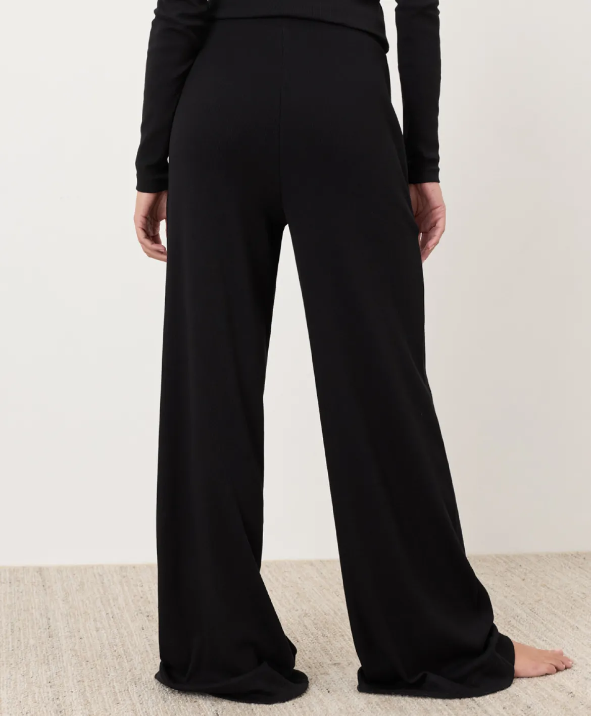 Organic Dream Rib Wide Leg Lounge Pant