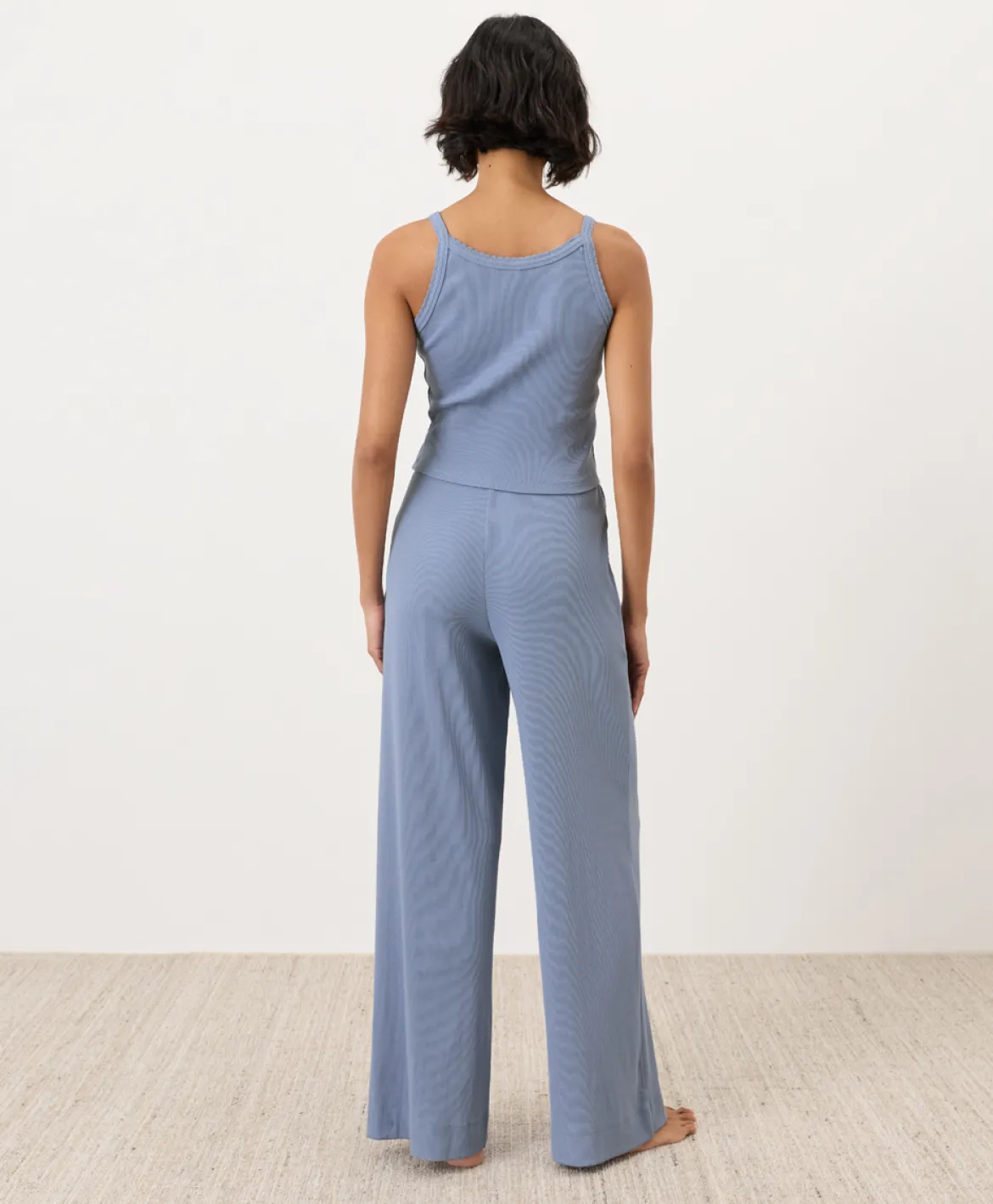Organic Dream Rib Wide Leg Lounge Pant